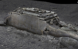 Lần đầu công bố hình ảnh 3D xác tàu Titanic dưới đáy Đại Tây Dương