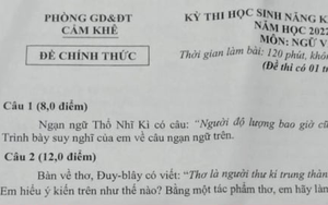 Đề Văn lớp 7 'khó như thi học sinh giỏi quốc gia', Phòng GD&ĐT lên tiếng