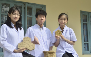 Nhóm học sinh biến phế phẩm nông, ngư nghiệp thành vật liệu xanh