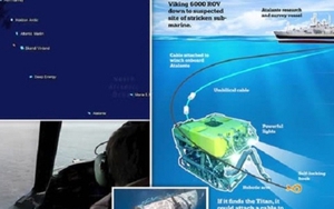 Lực lượng cứu hộ tiếp tục tìm kiếm tàu lặn Titan mất tích dù oxy đã cạn