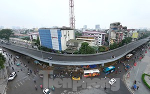 Diện mạo cầu vượt chữ C Chùa Bộc trước ngày thông xe