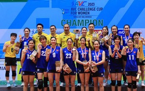 Bóng chuyền nữ Việt Nam thăng hạng chóng mặt sau chức vô địch AVC Challenge Cup 2023