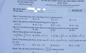 Đề thi và gợi ý lời giải môn Toán kỳ thi tốt nghiệp THPT năm 2023