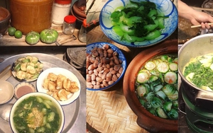 Cơm mùa hè có cà bung, canh cua đun bằng bếp củi: Đạm bạc vẫn mê hoặc giới trẻ