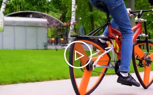 Kỹ sư chế tạo bánh xe đạp hình tam giác