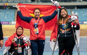 Tạo nên "cơn mưa HCV", đoàn Việt Nam đứng vị trí thứ 2 ở bảng tổng sắp ASEAN Para Games 12