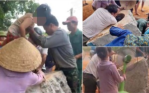 Quảng Trị: Cứu thành công cháu bé mắc kẹt trong lỗ của móng cột điện