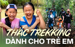 Các gia đình trẻ làm mới kỳ nghỉ hè bằng cách trekking thác Lưu Ly gần TP.HCM