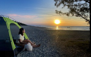 Cắm trại biển Xuân Hải: Đêm nằm nghe sóng vỗ, sáng tận hưởng bình minh