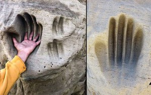 Ai đã khắc những dấu tay khổng lồ ở White Mountain?