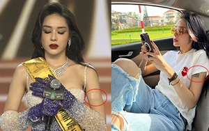 Thủ thuật che hình xăm của Á hậu Hồng Hạnh ở Chung kết Miss Grand Vietnam