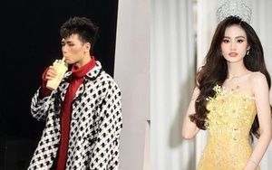 VĐV Kim Sơn vướng nghi vấn "khịa" Hoa hậu Ý Nhi khi vừa catwalk vừa uống trà sữa?