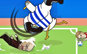 Biếm họa 24h: Hojlund tiếc nuối vì bị VAR từ chối bàn thắng