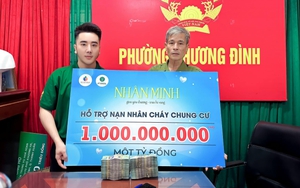 Vợ chồng trẻ đem 1 tỷ đồng hỗ trợ nạn nhân vụ cháy chung cư mini