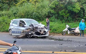 Xe con tông xe dạy lái, 1 thầy giáo tử vong