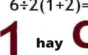 Bài toán gây tranh cãi quyết liệt: Kết quả đúng là 1 hay 9?