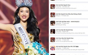 Chỉ sau 1 đêm đăng quang Miss Universe Vietnam, Bùi Quỳnh Hoa bị lập hàng chục nhóm anti vì nghi vấn mua giải