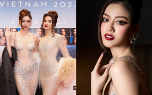 Á hậu Đặng Thanh Ngân nổi bật trên thảm đỏ, đọ sắc cùng Luma Russo - Miss Charm 2023