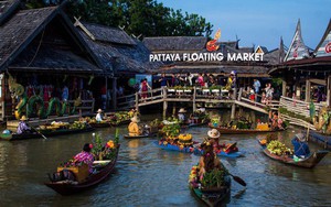 Chùm ảnh chợ nổi Pattaya - địa điểm du lịch nổi tiếng Thái Lan trước khi gặp hỏa hoạn kinh hoàng