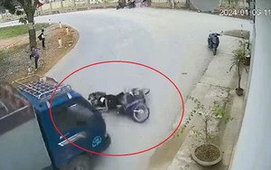 Clip: Thót tim cảnh 2 học sinh thoát chết thần kỳ trước bánh xe tải