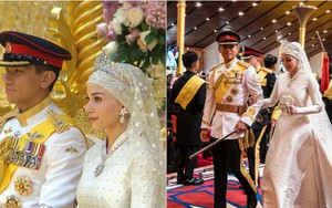 Loạt ảnh đám cưới Hoàng tử Brunei: Cặp đôi hoàng gia trao ánh mắt ngọt ngào trước sự chứng kiến của hàng nghìn người dân