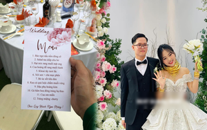 Mâm cỗ cưới 28 triệu của đại gia Quảng Ninh, rạp rộng 1000 mét vuông, cô dâu đeo vàng trĩu cổ