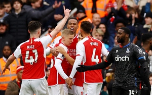 Kết quả Ngoại hạng Anh: Arsenal đại thắng "5 sao" trước Crystal Palace