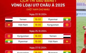 Lịch thi đấu và trực tiếp U17 Việt Nam tại vòng loại U17 châu Á 2025