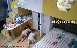 Chị gái vô tình làm đổ lọ mực, em trai có hành động không ngờ, check camera xong mẹ lập tức thay đổi thái độ