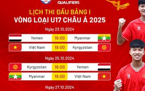 Lịch trực tiếp vòng loại U17 châu Á 2025: U17 Việt Nam so tài U17 Kyrgyzstan