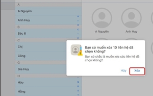 Mẹo xóa cùng lúc nhiều danh bạ trên iPhone