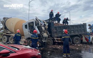 Tai nạn liên hoàn ở Bắc Ninh: Hai tài xế không qua khỏi