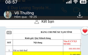 Vụ khách mua xe tố đại lý "lừa" giảm lệ phí trước bạ: Toyota Hà Đông chối bỏ mọi trách nhiệm