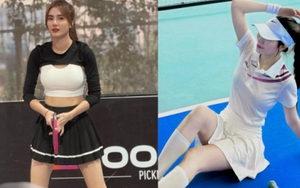 Hai "em gái" hot nhất làng bóng đá chơi pickleball: Em gái Công Vinh sexy, quyến rũ, nhìn sang em gái Văn Toàn lại càng thu hút hơn