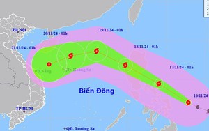 Bão MAN-YI giật trên cấp 17 hướng vào Biển Đông