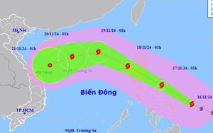 Bão MAN-YI giật trên cấp 17 hướng vào Biển Đông