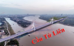 Toàn cảnh vị trí dự kiến xây dựng cầu Tứ Liên qua sông Hồng