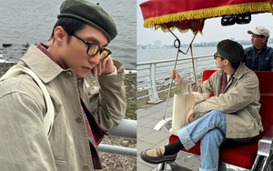 Sơn Tùng ngồi xích lô dạo Hồ Tây