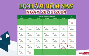 Lịch âm 28/12 - Âm lịch hôm nay 28/12 chính xác nhất - lịch vạn niên 28/12/2024