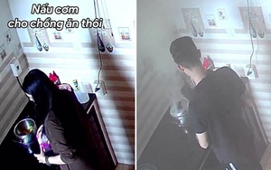 Cô vợ đang kho gà thì bỏ sang nhà hàng xóm buôn chuyện, camera ghi lại cảnh tượng "hú hồn chim én"