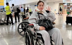 Ốm đau vẫn bị anti-fan xúc phạm, Khánh Thi tổn thương tung ảnh ngồi xe lăn ở sân bay