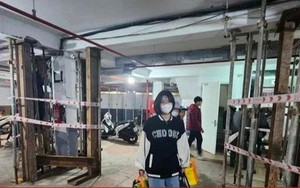 Hà Nội: Di dời khẩn cấp hàng chục hộ dân tại chung cư mini bị nứt toác cột bê tông