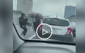 Hành hung người đi đường trên vành đai 2, hai thanh niên đi SH bị hạ knock out