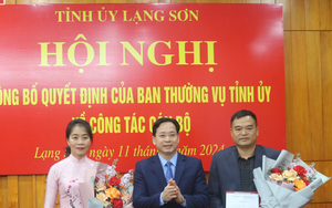 Công bố quyết định của Ban Thường vụ Tỉnh ủy Lạng Sơn về công tác cán bộ