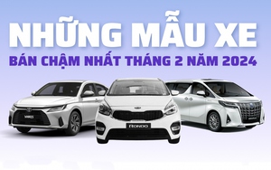 Top 10 mẫu xe bán chậm nhất tháng 2/2024: Có mẫu chỉ bán được 1 chiếc