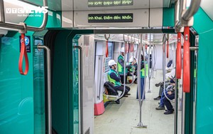 Bên trong tàu Metro Nhổn - ga Hà Nội trước ngày đón khách