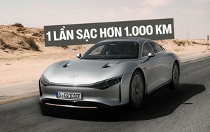 Mercedes thử xe điện mới: Đi xa nhất 1.202 km không cần sạc, quy đổi sang tiền xăng còn tiết kiệm hơn xe máy Honda Wave, Future