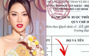 Xôn xao thông tin Hoa hậu Bùi Quỳnh Hoa bị buộc thôi học
