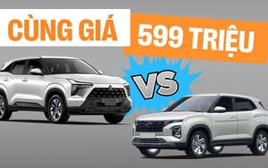 Cùng 599 triệu đồng, chọn Hyundai Creta tiêu chuẩn hay Mitsubishi Xforce GLX: Động cơ mạnh hay rộng rãi?