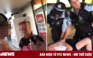 Clip 2 cảnh sát quật ngã cậu bé 13 tuổi dùng thuốc lá điện tử gây phẫn nộ